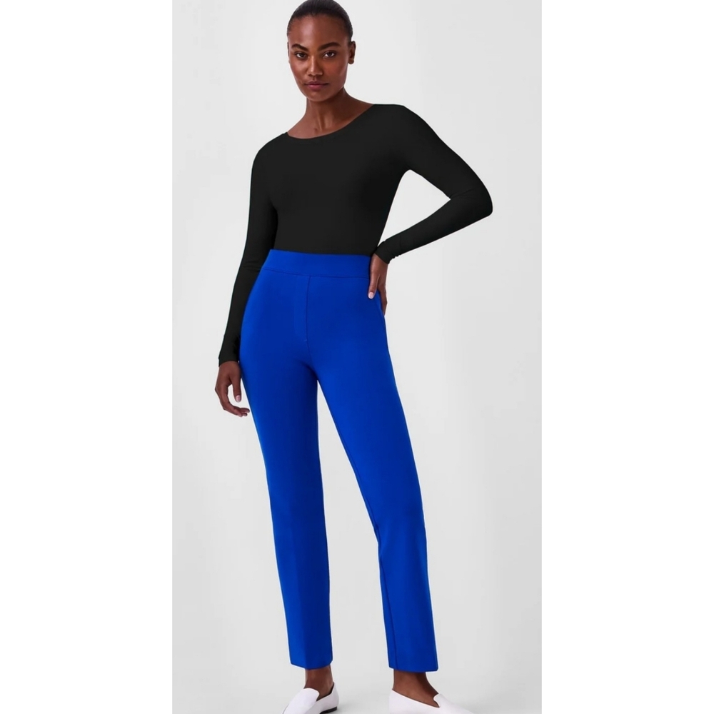 SPANX The Perfect Pant, The Kick Flare In Cerulean Blue Size M Tall #20386
